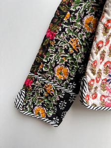 เสื้อโค้ทผ้าปะต่อสำหรับผู้หญิงสไตล์โบฮีเมียนเสื้อโค้ทลำลองแบบปะต่อสำหรับผู้หญิงอินเดียใส่ได้ทุกฤดู - Product Image 2