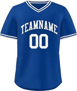 Conjunto de uniforme de Béisbol Juvenil personalizado camiseta de béisbol abotonada bordada sublimada camiseta de béisbol del equipo camisetas - Product Image 5