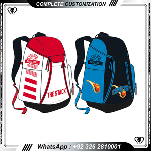 Customizable Casual Zipper Blue Black Unisex USA Polyester Basketball <b>Backpack</b> <b>Waterproof</b> 2023 - Product Image 5