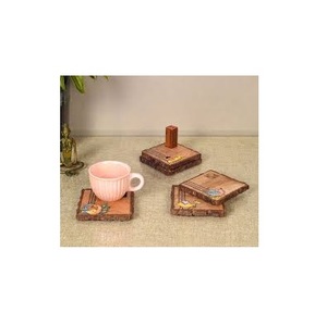 Sous-verres ronds en bois simples et modernes pour thé, café, vin, de haute qualité, articles ménagers, vaisselle, marque TQC - Product Image 5