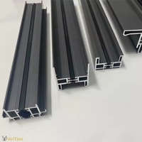 Perfiles de Extrusión de Aluminio con Recubrimiento en Polvo Serie 6000 Personalizados, Puerta Corredera Moderna con Marco Delgado y Ventana para Apartamento y Chalet