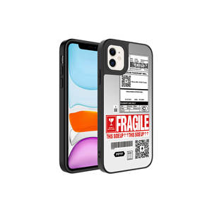 Coque de téléphone antichoc à motif brillant Netzy pour iPhone 11, en PC et silicone, avec protection d'appareil photo, style Ins - Product Image 1