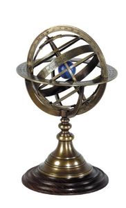 Armilar de latón marítimo clásico con Ecuador giratorio y anillos de eje ideal para oficinas, bibliotecas o galerías - Product Image 3