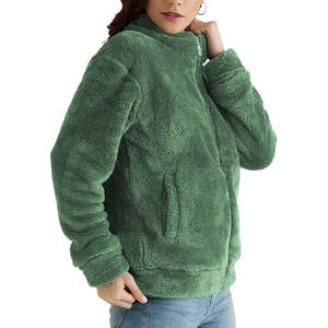 Meilleur article imprimé Top Wear Sweat à capuche Sherpa pour femmes Style Regular Fit Veste Sherpa pour femmes - Product Image 3