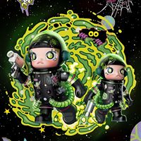POP MART MEGA SPACE MOLLY 400% Figurine Rick and Morty en PVC ABS PC pour les fans de dessins animés adultes