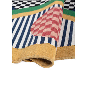 Alfombras de Lana Tejidas Planas Zen Zest Ivory, Alfombras Geométricas Hechas a Mano de Yute para el Hogar, Alfombra Rectangular para Pasillo, Dormitorio y Sala de Estar - Product Image 2