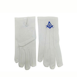 Top trending Masonic Regalia niños guantes de mano de cuero para masón guantes masónicos personalizados guantes masónicos - Product Image 1