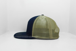 Chapeau de sport à la mode et de style hip-hop pour adultes, casquette de camionneur à dos en maille structurée à 6 panneaux de conception personnalisée, fabriquée au Vietnam - Product Image 3