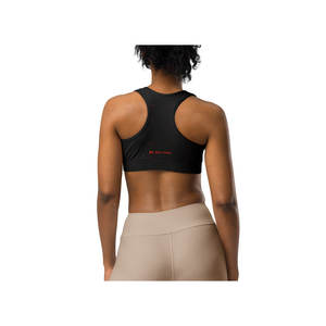 Soutien-gorge de sport respirant Ike-Conic pour femme, élasticité moyenne, vêtements de sport pour yoga et gym, doublure en spandex, rembourré, motif imprimé - Product Image 5
