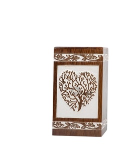 Urne funéraire arbre de vie en palissandre pour cendres humaines boîte en bois pour animaux de compagnie urne funéraire personnalisée adulte faite à la main - Product Image 1