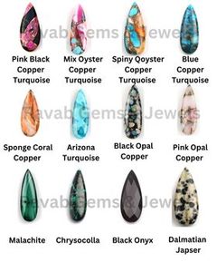 Best Quality 10x25mm <b>Healing</b> Natural <b>Pink</b> Opal Mohave Copper Flatback Long Pear Shape Loose Gemstones Jewelry Making Earrings - Product Image 5