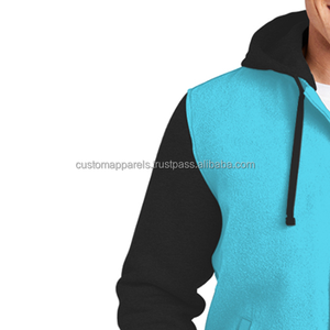 Lightweight Cotton Fleece Varsity <b>Jacket</b> for <b>Men</b> All-Season Casual Streetwear Letterman Coat - Product Image 3