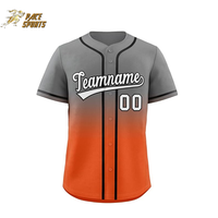 Uniforme de Béisbol Deportivo con Cuello en V, Transpirable, con Estampado Digital 100% Poliéster en Rojo y Negro, Impresión de Logotipo y Nombre del Equipo, para Hombre, Talla Grande