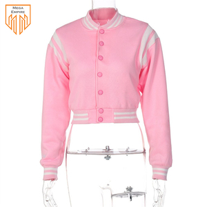 Chaquetas de béisbol de retales para mujer, chaqueta recortada de equipo universitario, ropa de calle Vintage, prendas de vestir de otoño - Product Image 4