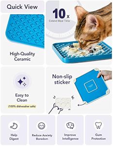 <b>Silicone</b> Dog Licking <b>Mat</b> Wholesale BPA Free Pet Slow Feeding <b>Mat</b> Non Slip Easy Clean Calming Pad for Dogs and Cats - Product Image 3