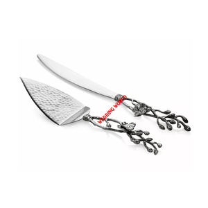 Serveur de gâteau en métal et couteau de qualité supérieure serveur de concepteur fait à la main classique élégant en gros nouveau serveur de gâteau et couteau - Product Image 5
