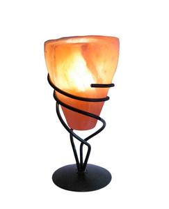 กรงชามไฟทรงสี่เหลี่ยมผืนผ้า,พร้อมโคมไฟเกลือหิมาลายันทรงหลวมพร้อมฐานเชิงเทียนเกลือเหล็กหิมาลัย - Product Image 5