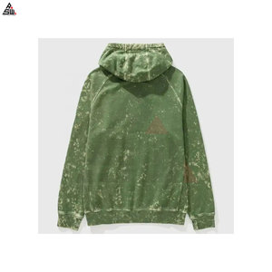 Vente en gros de sweats à capuche d'hiver lavés à l'acide pour hommes 100% coton polaire confortable avec logo personnalisé - Product Image 5