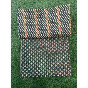 Botella de tela superior e inferior de algodón puro verde estampado floral libre de 2017 - Product Image 1