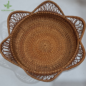 Meilleure vente Napperon en rotin tissé naturel minimaliste écologique fait à la main améliore l'expérience culinaire Vietnam Table Pad Holder - Product Image 6