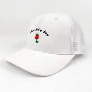 Gorra de béisbol clásica de malla con logotipo bordado de algodón de 6 paneles de alta calidad, gorra trucker lisa, suministro de gorras. - Product Image 6