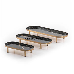 ชุดถาดช็อกโกแลตโลหะสามชิ้นถาดช็อกโกแลตทำด้วยมือถาดโลหะสำหรับนักออกแบบ - Product Image 1