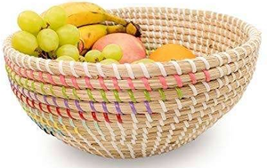 Cesta de Mimbre Natural en Forma de Corazón, Tejido Abierto, Ecológica, Decoración del Hogar, Cesta de Almacenamiento, Utensilios de Cocina - Product Image 2