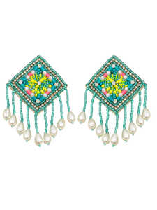 ¡Novedad de 2025! Pendientes coloridos de diseño wow para mujer, pendientes de cuentas hechos a mano con cuentas llamativas - Product Image 3