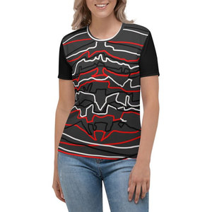 T-shirts à sublimation pour femmes en tissu respirant à séchage rapide disponibles en différentes couleurs et tailles - Product Image 1