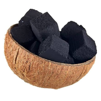 Meilleure qualité frêne blanc 100% pur naturel coquille de noix de coco briquettes narguilé Shisha barbecue charbon de bois indonésie