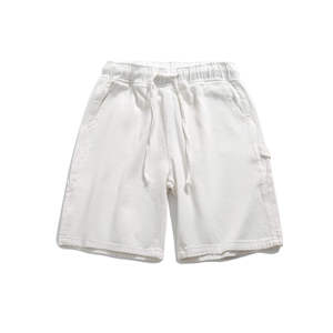 Pantalones Cargo de Mezclilla Delgada para Hombre, Estilo Veraniego, Marca de Moda Urbana, Lavado Vintage, Diseño Personalizado, Pierna Recta Holgada, Cierre de Cremallera en la Mitad - Product Image 3
