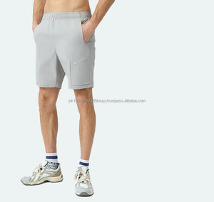 กางเกงขาสั้นไนลอน5นิ้วสำหรับผู้ชาย100% ระบายอากาศได้ดีพิมพ์โลโก้แบบลอกลายด้วยความร้อนได้ตามต้องการ - Product Image 1