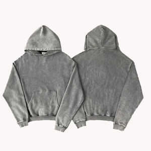 Custom Blank Plus Size Vintage <b>Wash</b> Zip up Hoodie High Quality Cotton Heavyweight Hoodie Oversized Acid <b>Wash</b> Zipper Hoodies - Product Image 6