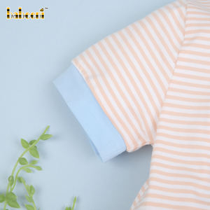 Romper de Burbujas para Bebé con Diseño de Criaturas Marinas, Hecho a Mano con Bordado Personalizado, Spandex/Algodón, Verano-BB3009 OEKO-TEX - Product Image 5