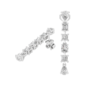 Pendientes de Diamantes CVD de Laboratorio de 2.776 CT, VVS-VS-EF, Oro de 18KT, 14KT, 10KT y Plata 925, Moissanita, Oro Rosa, Amarillo, Blanco - Product Image 4