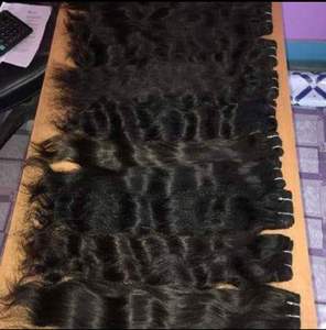 Vente en gros de cheveux naturels purs Remy du temple indien, cheveux d'un donneur bruts non traités avec alignement complet des cuticules, cheveux humains purs d'Inde - Product Image 4
