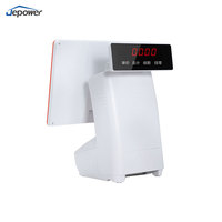 Mesin POS WiFi cerdas layar ganda sistem lengkap Android untuk toko pakaian restoran apotek