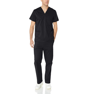 Ensemble de costumes de haute qualité unisexe pour hommes uniformes d'infirmière et de médecin avec logo personnalisé en couleurs unies gommages médicaux durables de grande taille - Product Image 2