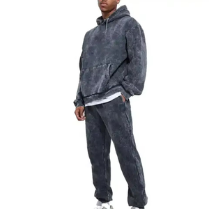 Chándal de lavado ácido innovador para hombre, material transpirable hecho para hacer deporte para correr, de lavado ácido chándal, servicio OEM - Product Image 4