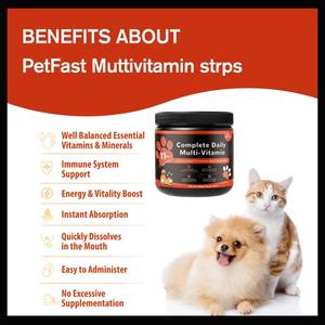 OEM/ODM Suplemento Masticable Multivitamínico 11 en 1 Omega 3 <span class=keywords><strong>para</strong></span> <span class=keywords><strong>Perros</strong></span>/Gatos/Aves, Absorción Rápida, Salud de la Piel y el Pelaje, Inmunidad Natural - Product Image 4