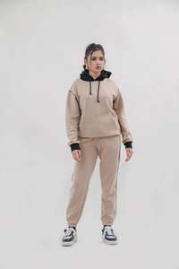 Ensemble survêtement deux pièces personnalisé pour femme : sweat à capuche et pantalon de jogging décontracté – Vente en gros OEM - Product Image 6