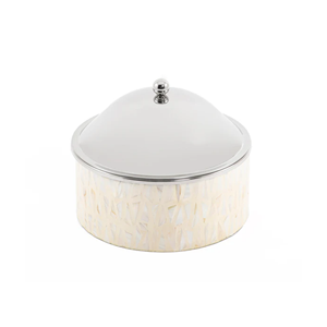 High Quality Best Choice <b>Chocolate</b> Mop Inlay Bowl with Metal Lid For <b>Ramadan</b> Eid Gift Mop Bowl Wholesale from Vietnam - Product Image 5