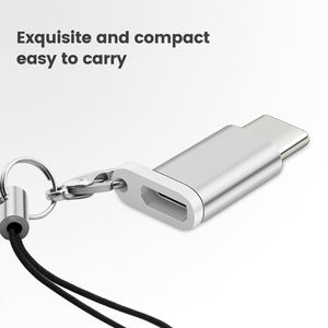 Micro adaptador de tipo C de a convertidor de carga para escritorio/ordenador portátil/teléfono móvil con enchufe de EE. UU. (material de PC) - Product Image 2