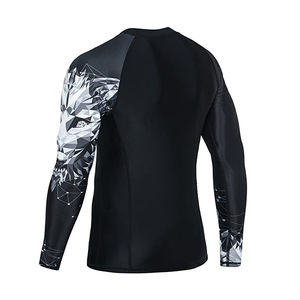 Superventas OEM Rash Guards Hombres Protección UV Manga larga Logotipo personalizado y sublimación Impreso Rash Guard en Venta barata - Product Image 5