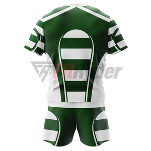Uniformes de Rugby Personalizados Unisex con Logotipo, Tallas Grandes, Transpirables, 100% Poliéster, Camisetas de Manga Corta y Pantalones Cortos, Sublimación al por Mayor - Product Image 6