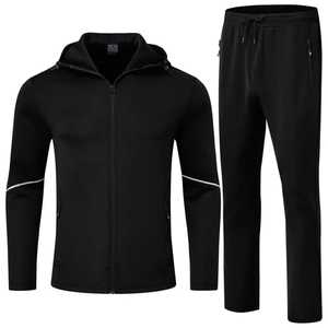 Vente en gros de sweats pour hommes, vêtements d'entraînement, pantalons de survêtement à col montant, costume pour hommes, style sportif tendance - Product Image 6