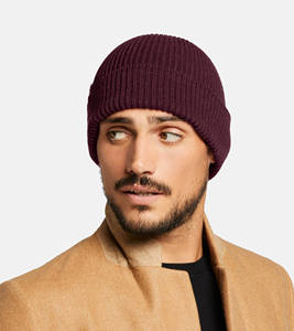 Bonnet en tricot jacquard personnalisé pour homme Bonnet chaud d'hiver à la mode Bonnets unisexes brodés avec logo - Product Image 3