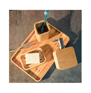 ชุดห้องน้ำทำจากไม้งานฝีมือชุดอุปกรณ์ห้องน้ำที่หรูหราทำจากไม้โบราณของตกแต่งสำหรับใช้ในโรงแรมราคาถูก - Product Image 1