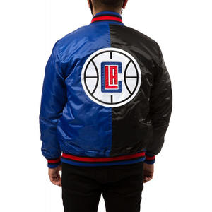 แจ็คเก็ตทีมฤดูหนาวหลากสี คอตั้ง สไตล์วินเทจ ผ้าซาติน ทรงบอมเบอร์ สำหรับใส่ไปเรียนมหาวิทยาลัย - Product Image 3