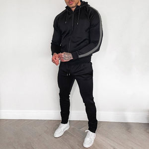 2025 personnalisé hommes à manches longues coupe ajustée vêtements de sport survêtements nouveau Design polaire Jogging Streetwear grande taille survêtement pour homme - Product Image 4